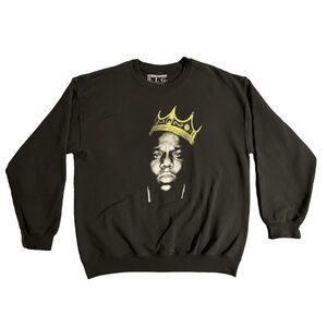 Vintage Notorious BIG Biggie Smalls Sweatshirt Crown Hip Hop Rap Size L